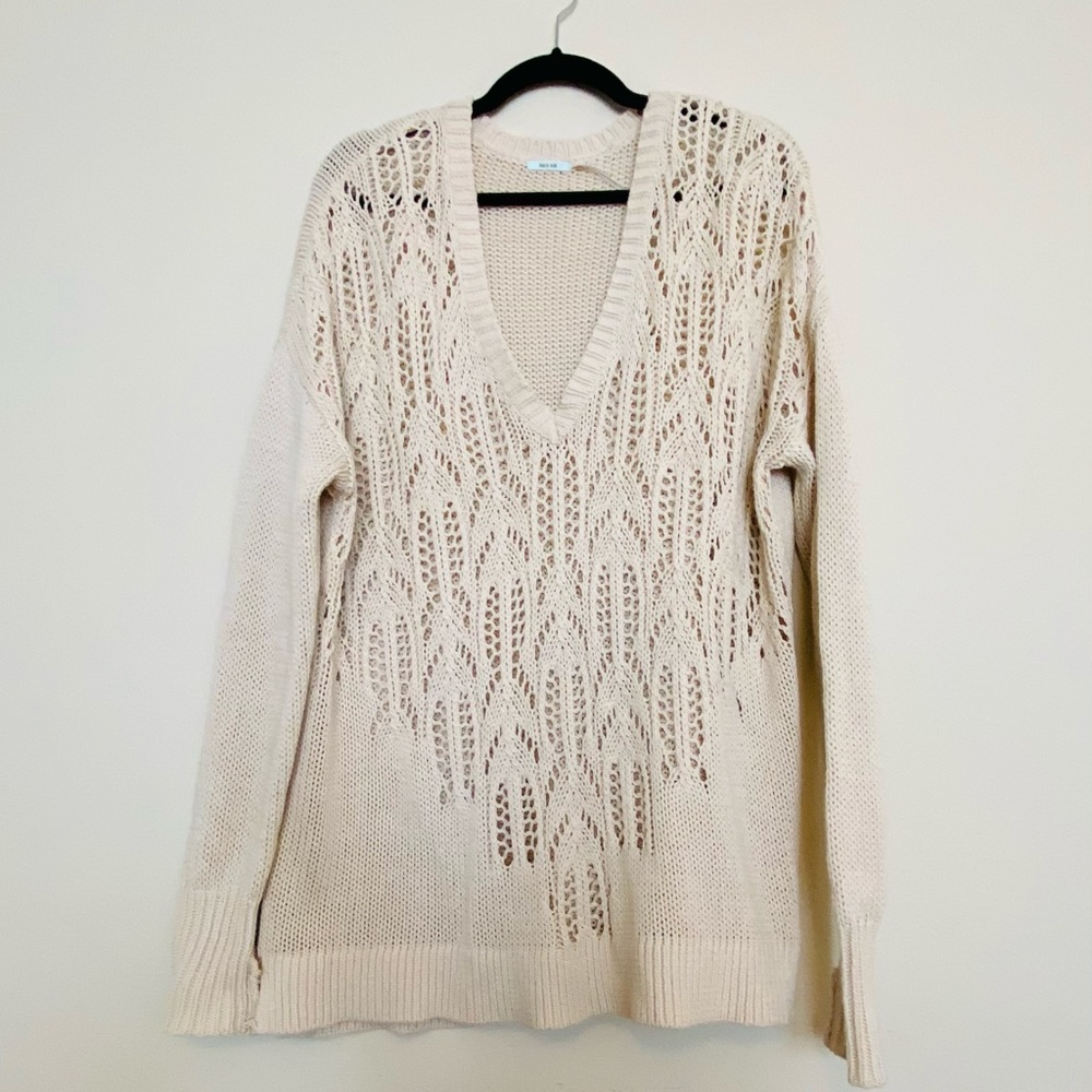 Oversized Crochet Sweater